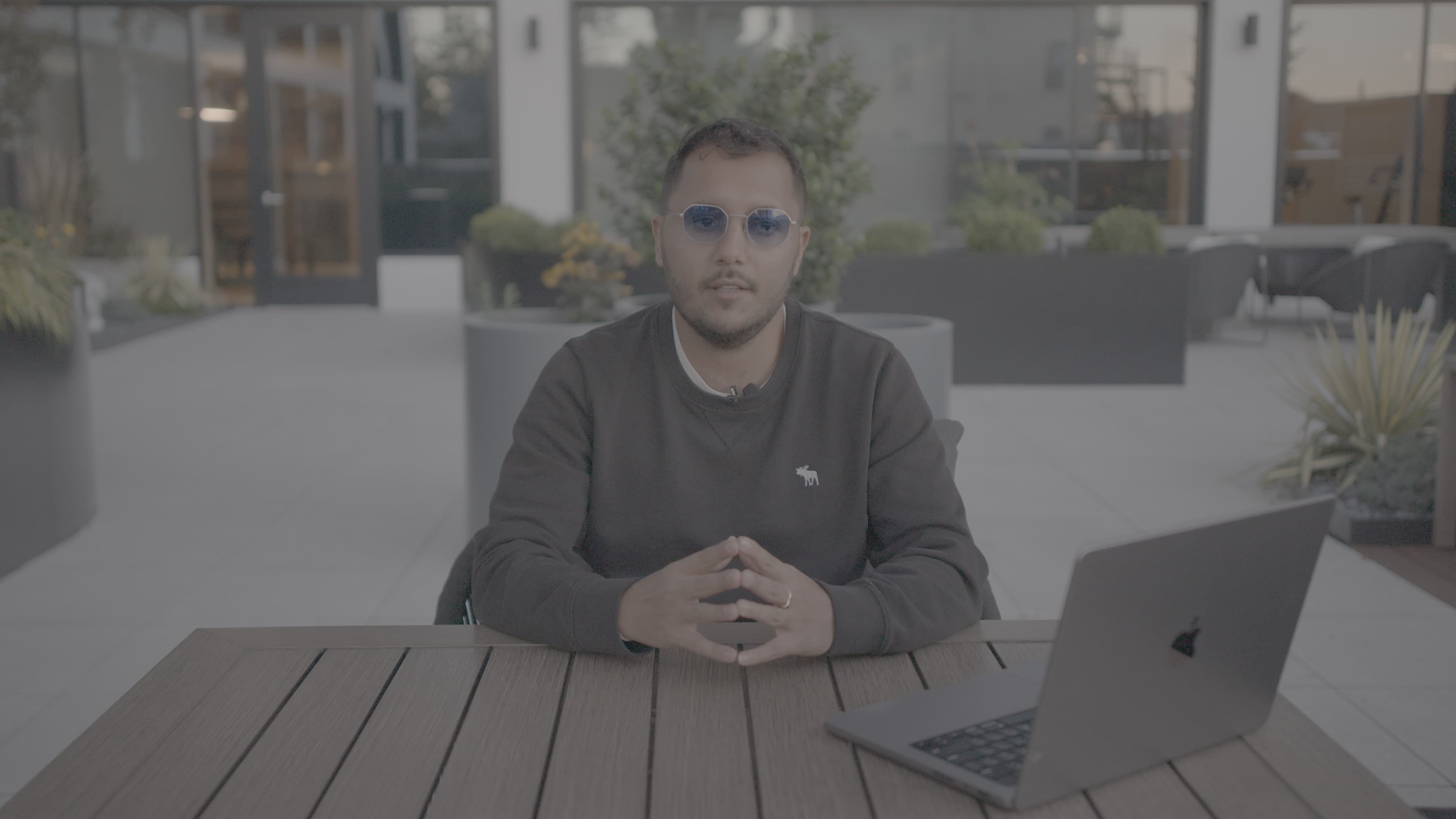 Before LOG to COLORED color grading transformation for ALPHA Blue Print commercial video production